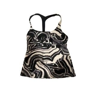 Nike * Marble Tankini Top Modest Swim Wear Size Small